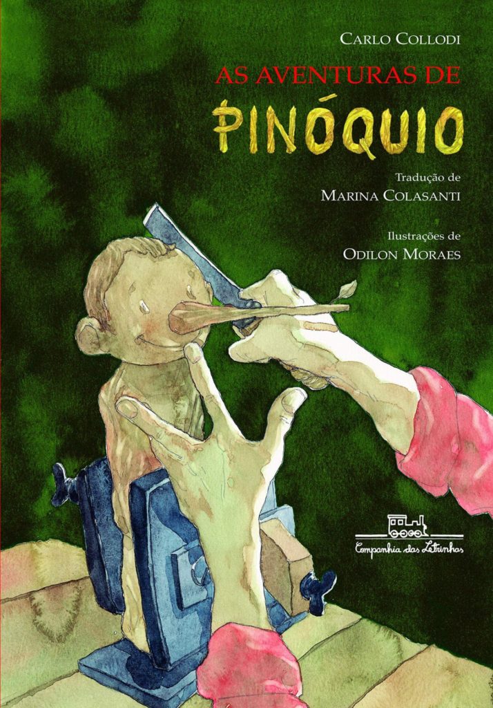 Capa do livro As Aventuras de Pinóquio